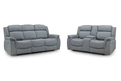 Liston Recliner Sofa Grey 3+2 Set
