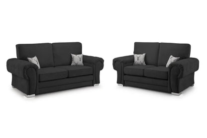 Vespa Fullback Sofa Black 3+2 Set
