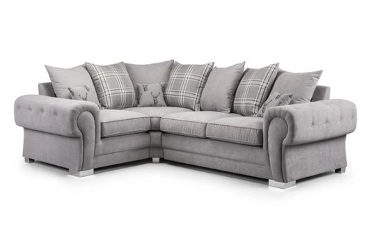Vespa Scatterback Sofa Grey Left Hand Facing Corner