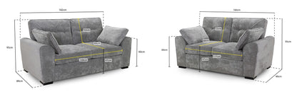 Maxwell Sofa Grey 3+2 Set