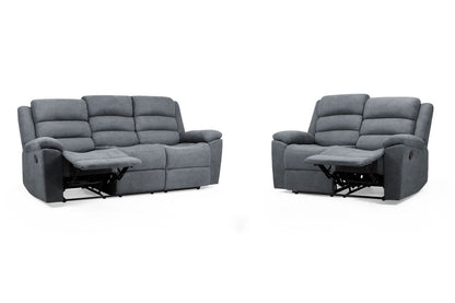 Sable Recliner Sofa Grey 3+2 Set