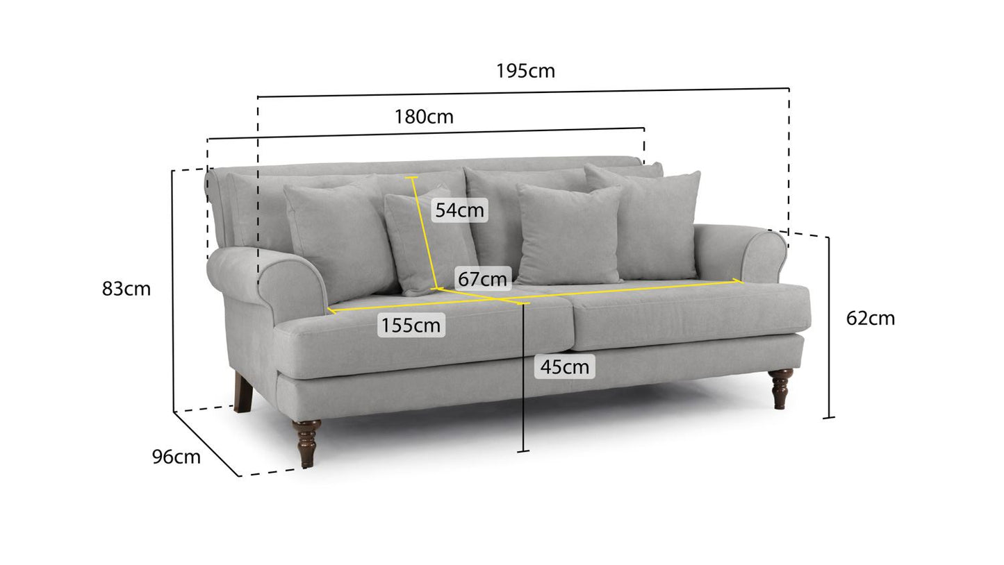 Sonny Sofa Grey 3 Seater