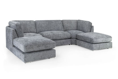 Esma Sofa Grey U Shape Corner