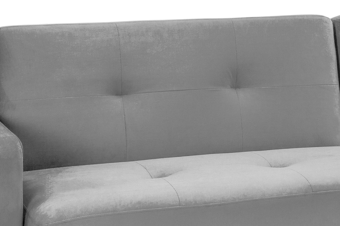 Kira Sofabed Plush Grey Universal Corner