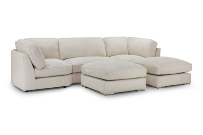 Ingrid Fullback Sofa Beige U Shape Corner