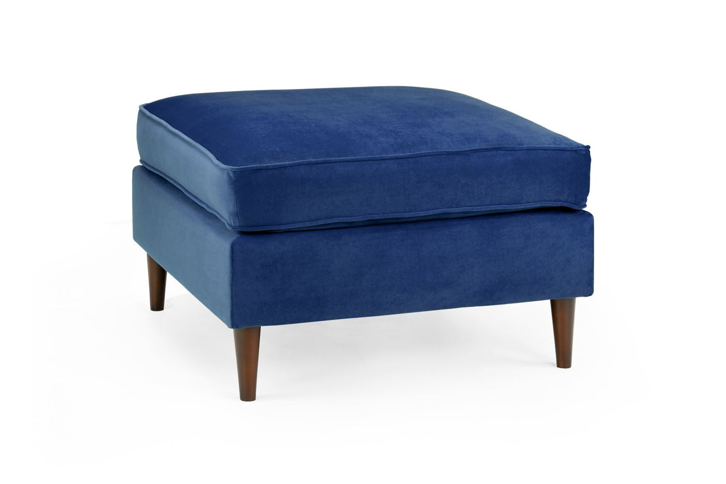 Herald Sofa Plush Blue Footstool