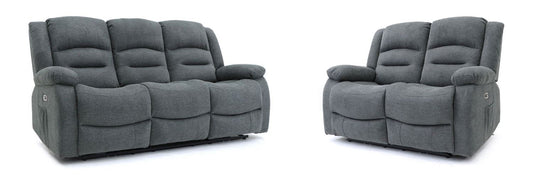 Alto Electric Recliner Sofa Graphite 3+2 Set