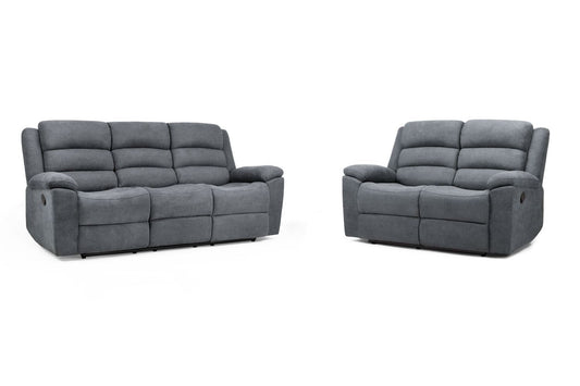 Sable Recliner Sofa Grey 3+2 Set