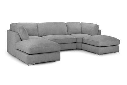 Ingrid Fullback Sofa Grey U Shape Corner