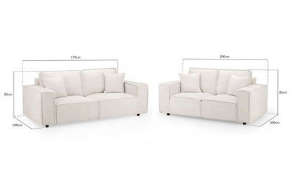 Marie Sofa Cream 3+2 Set