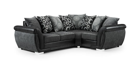 Shani Sofa Black/Grey Right Hand Facing Corner