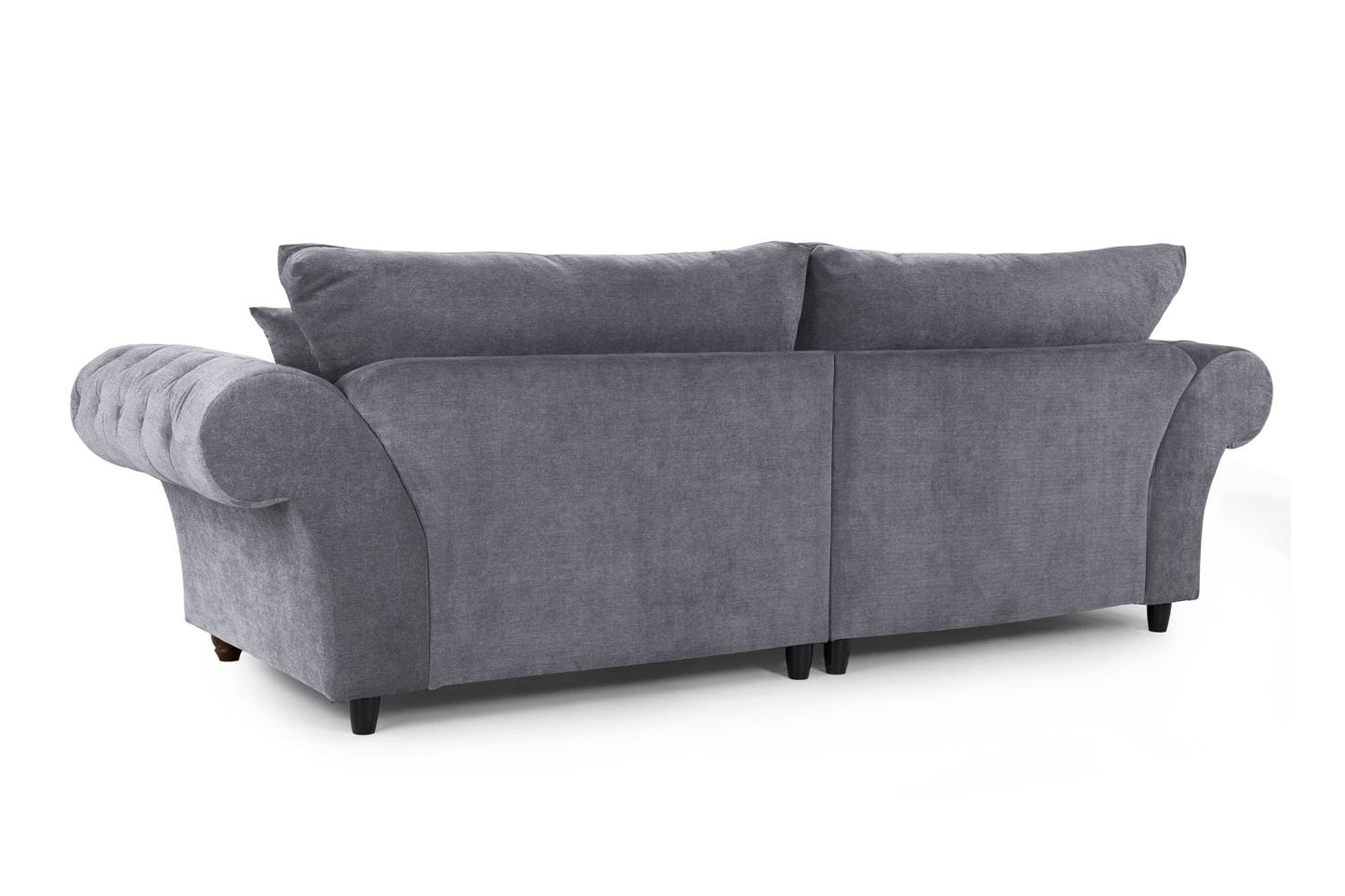 Buckingham Fullback Sofa Grey 4 Seater