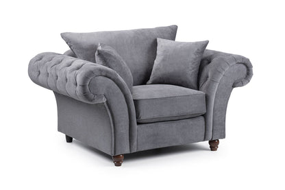 Buckingham Fullback Sofa Grey Armchair