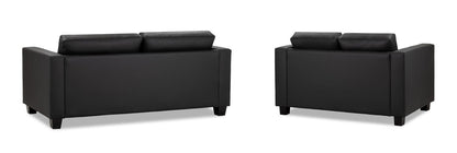 Jeremi Sofa Black 3+2 Set