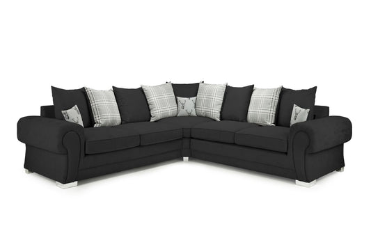 Vespa Scatterback Sofa Black Large Corner