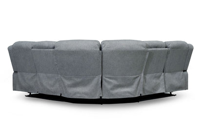 Liston Recliner Sofa Grey Large Corner