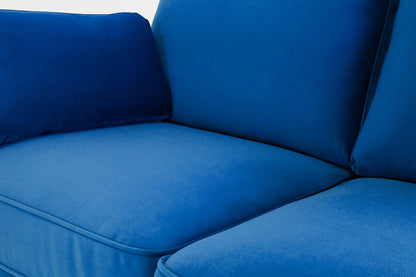 Munich Sofa Plush Blue 3 Seater