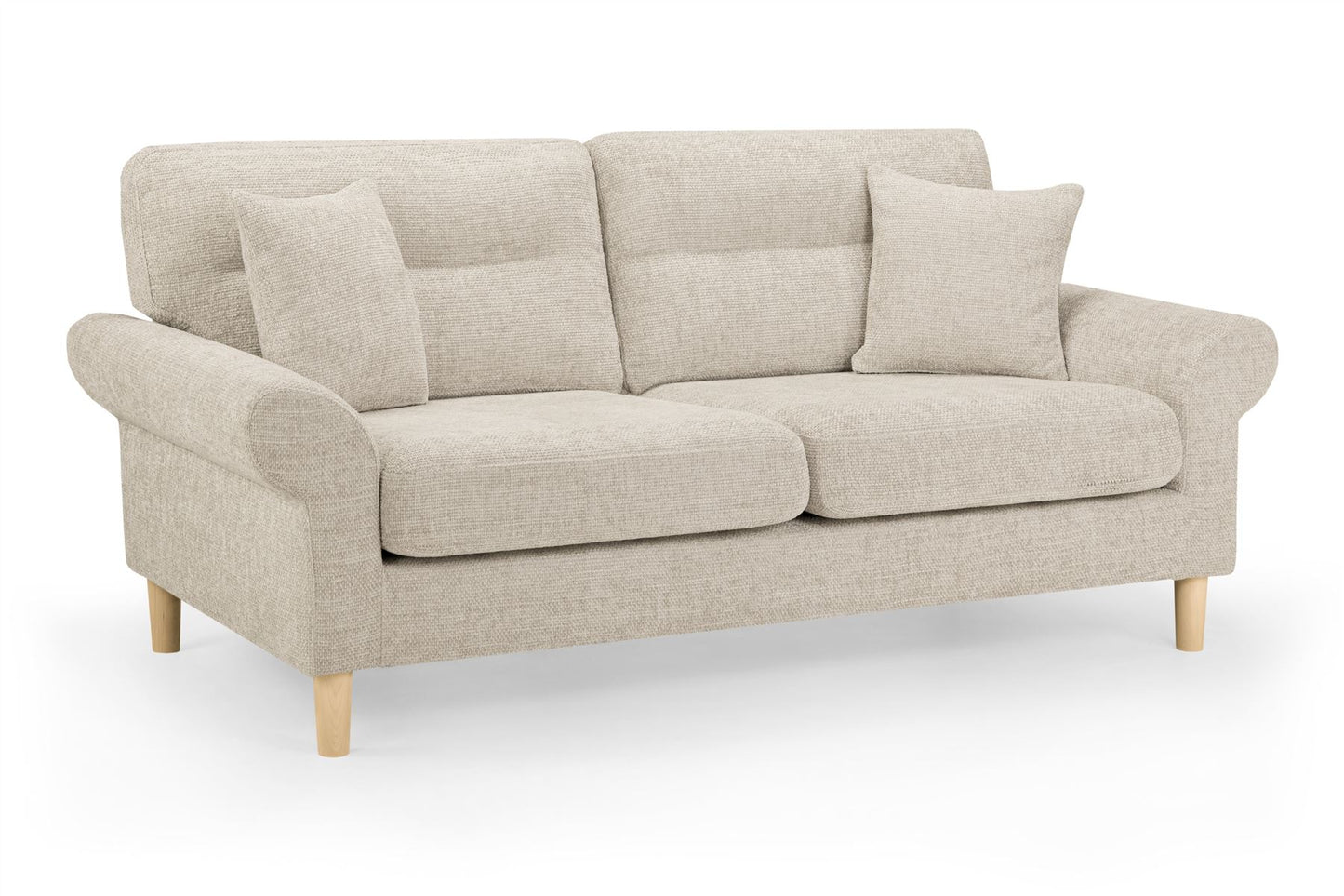 Flora Sofa Beige 3 Seater