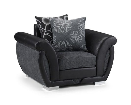 Shani Sofa Black/Grey Armchair