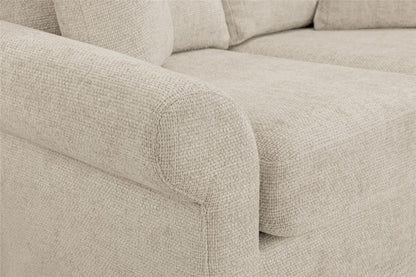 Flora Sofa Beige 3 Seater