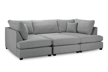 Barnaby Sofa Grey U Shape Corner