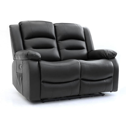 Alto Electric Recliner Sofa Black 2 Seater