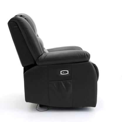 Alto Electric Recliner Sofa Black Armchair