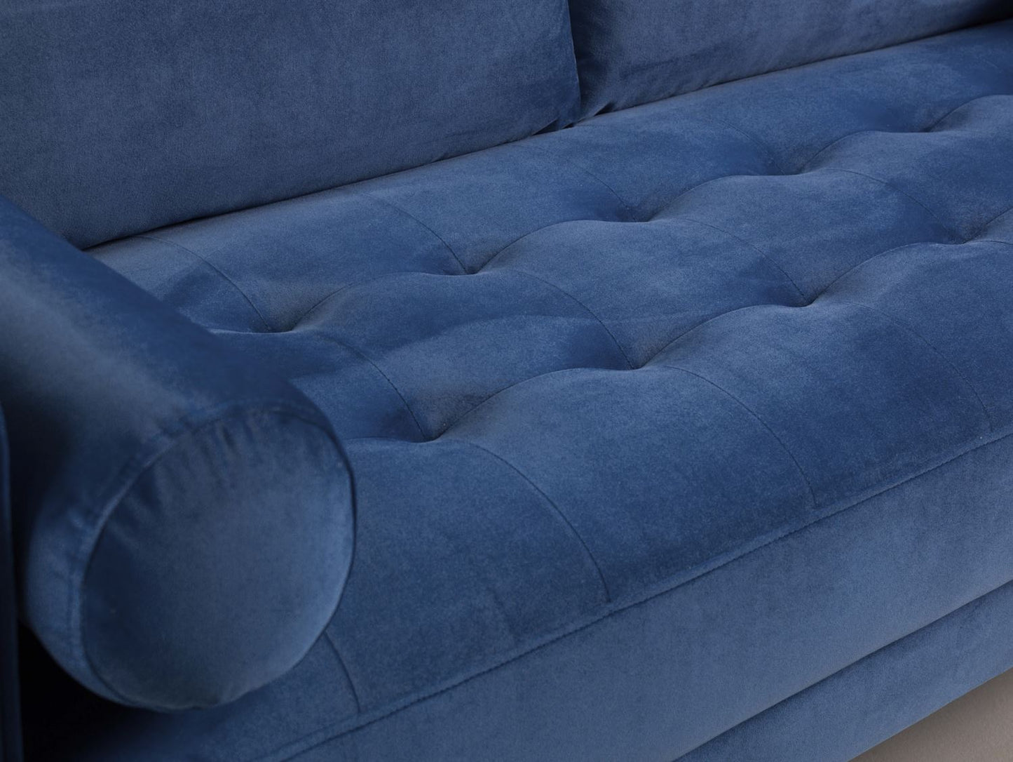 Herald Sofa Plush Blue 3 Seater