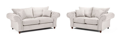 Buckingham Fullback Sofa Stone 3+2 Set