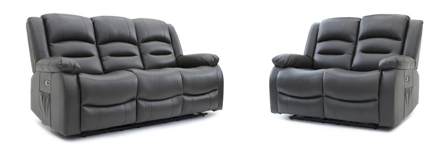 Alto Electric Recliner Sofa Grey 3+2 Set