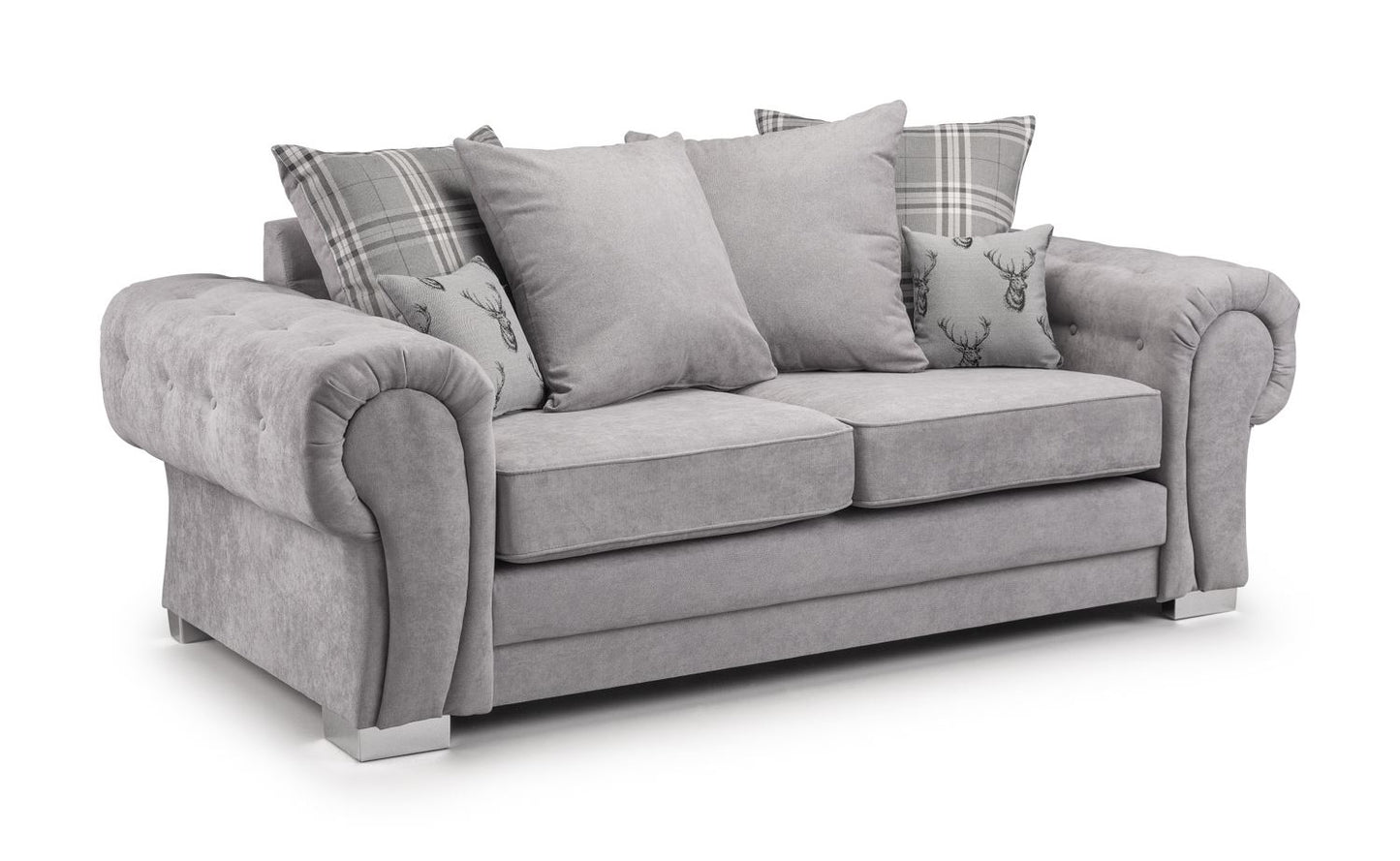 Vespa Scatterback Sofa Grey 3 Seater