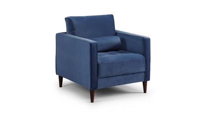 Herald Sofa Plush Blue Armchair