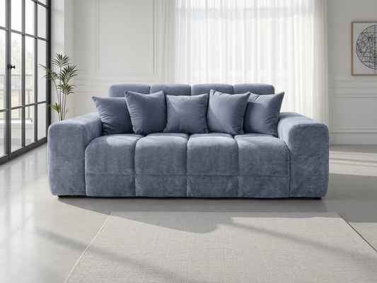 Jackson 3 Seater Slate Blue Sofa
