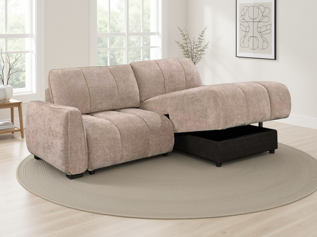 The Porto Universal Corner Beige Sofabed