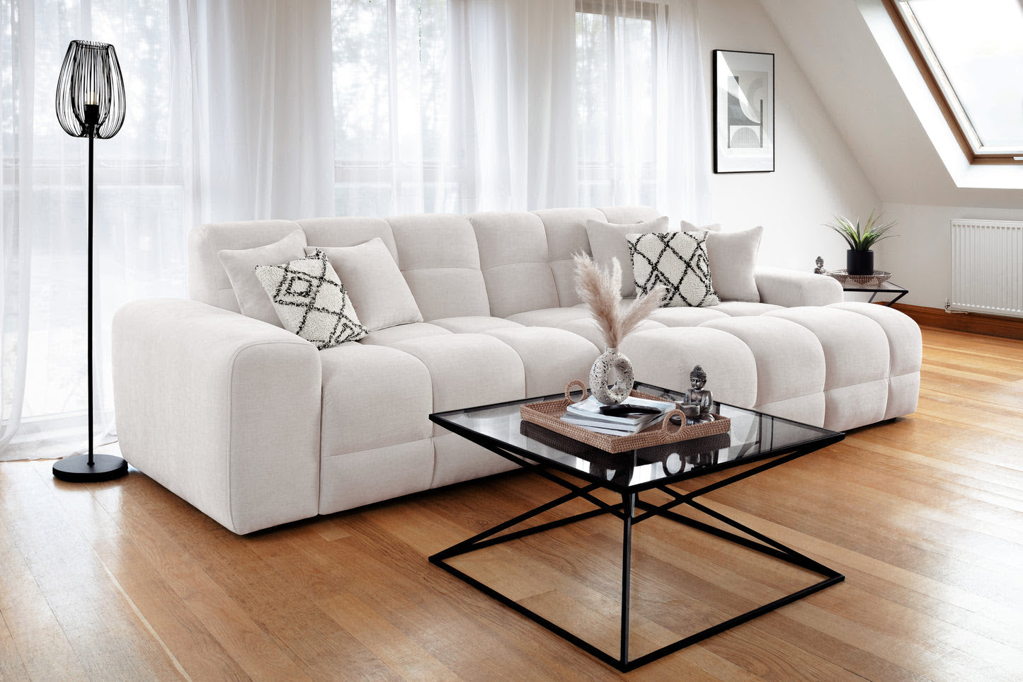 Jackson Corner Light Beige Sofa