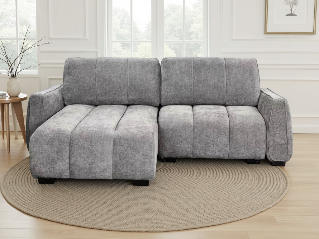 The Porto Universal Corner Light Grey Sofabed