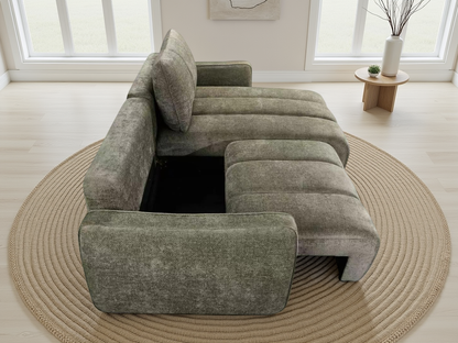 The Porto Universal Corner Green Sofabed