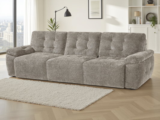Texas Electric Beige Sofa Bed