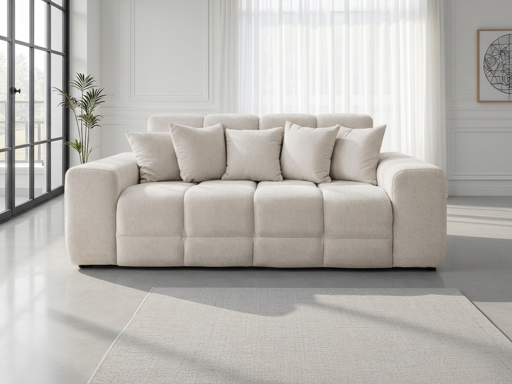 Jackson 3 Seater Beige Sofa