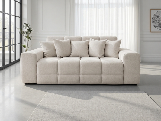 Jackson 3 Seater Beige Sofa