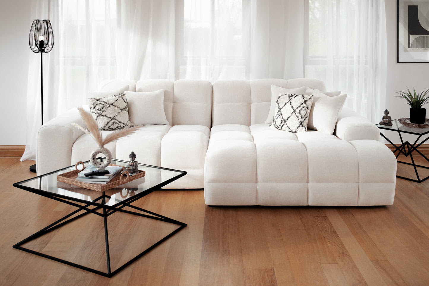 Jackson Corner Light Beige Sofa