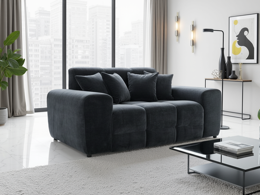 Jackson 2 Seater Dark Grey Sofa