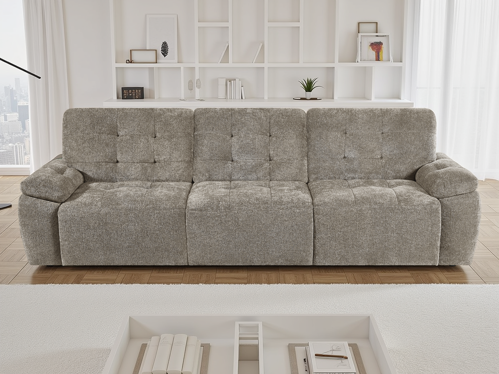 Texas Electric Beige Sofa Bed