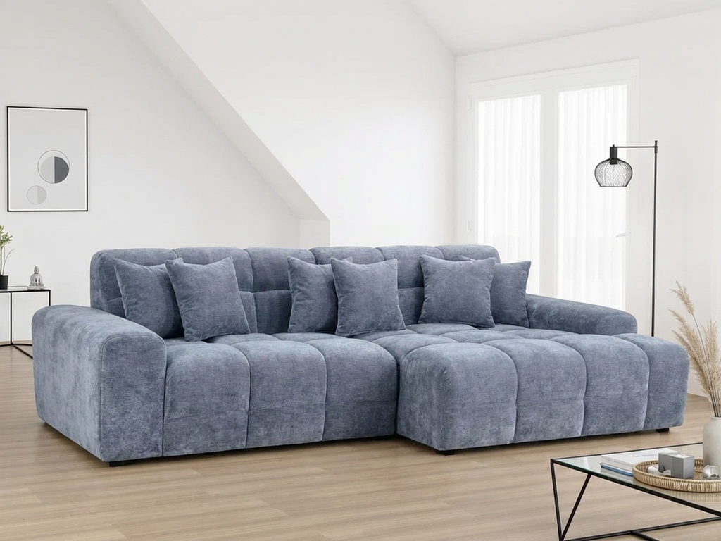 Jackson Corner Slate Blue Sofa