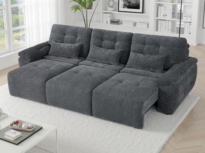 Texas Electric Dark Grey Sofa Bed