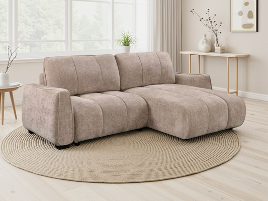 The Porto Universal Corner Beige Sofabed