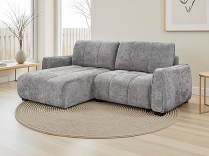 The Porto Universal Corner Light Grey Sofabed